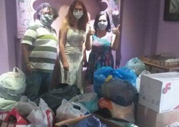 Movieco doa roupas e alimentos à comunidade indígena Aldeia Brilho do Sol